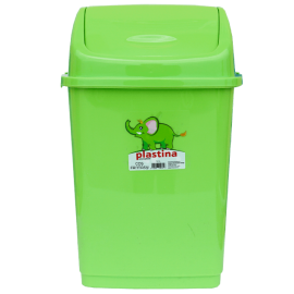 Cos gunoi cu capac batant verde 10 L